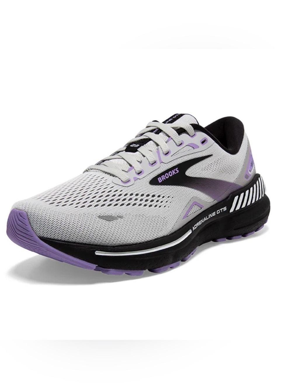 Barely Worn - Brooks Adrenaline GTS Women's Running Shoe - Light Gray & Purple